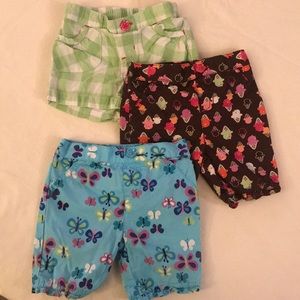 3/$12 Jumping Beans toddler girl shorts